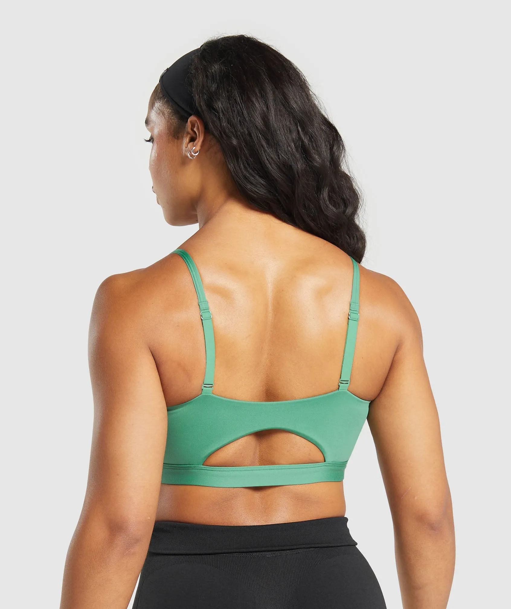 Gymshark Cut Out Bandeau - Discipline Green sold by Gymshark product image thumbnail 2