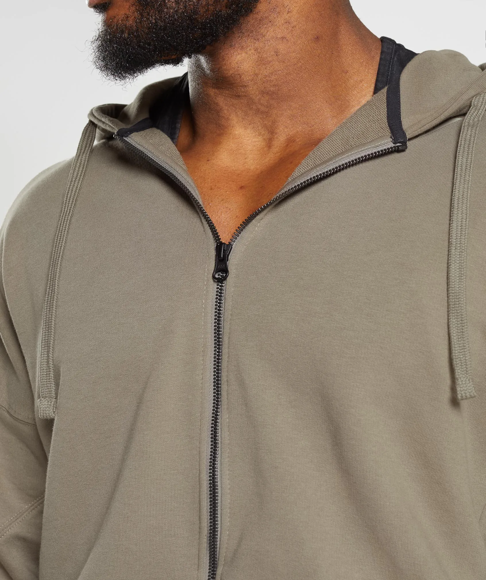 Gymshark Power Zip Hoodie - Earthy Brown sold by Gymshark product image thumbnail 5