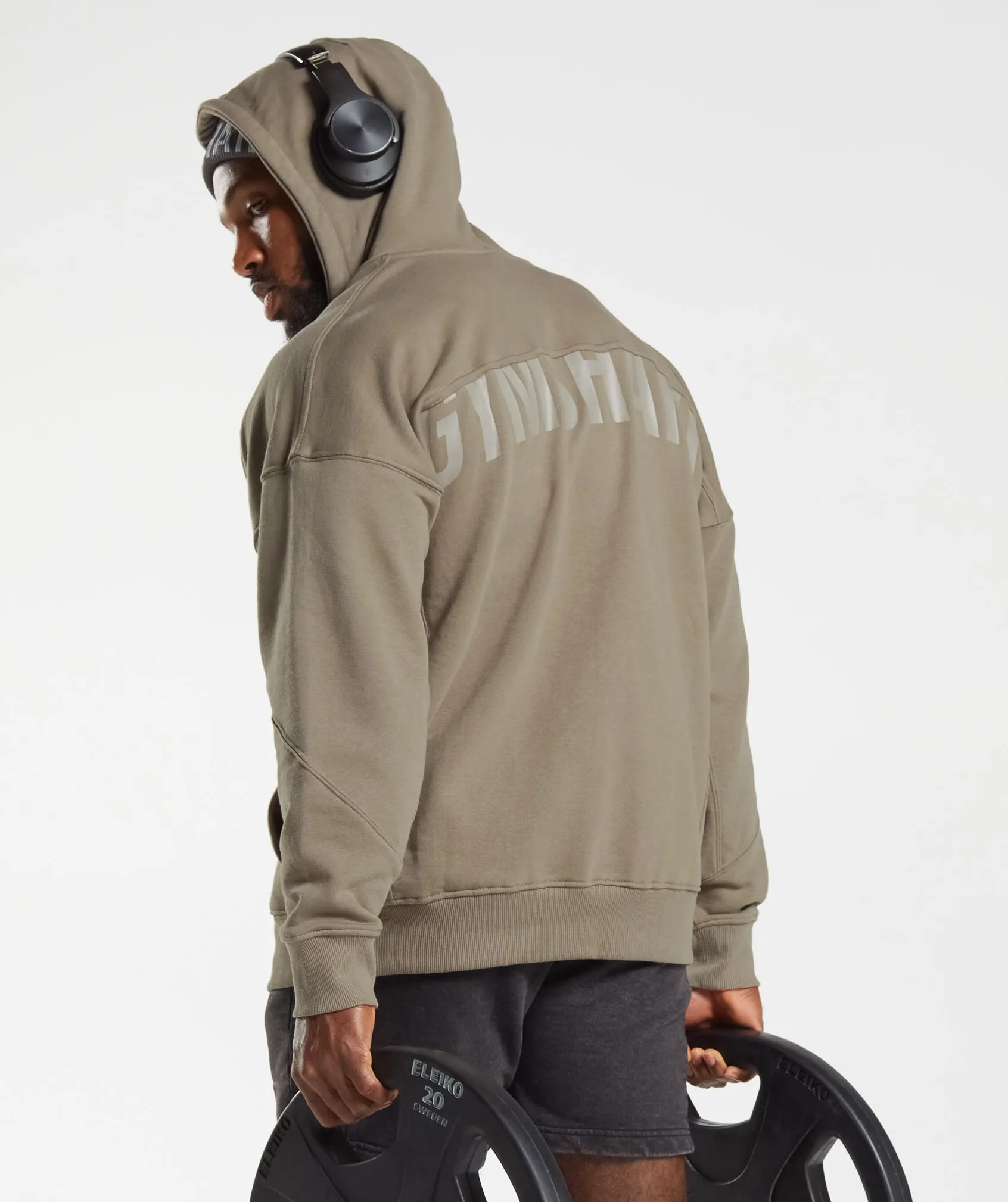 Gymshark Power Zip Hoodie - Earthy Brown sold by Gymshark product image thumbnail 2