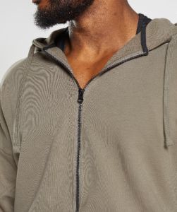 Gymshark Power Zip Hoodie - Earthy Brown sold by Gymshark