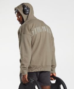 Gymshark Power Zip Hoodie - Earthy Brown sold by Gymshark