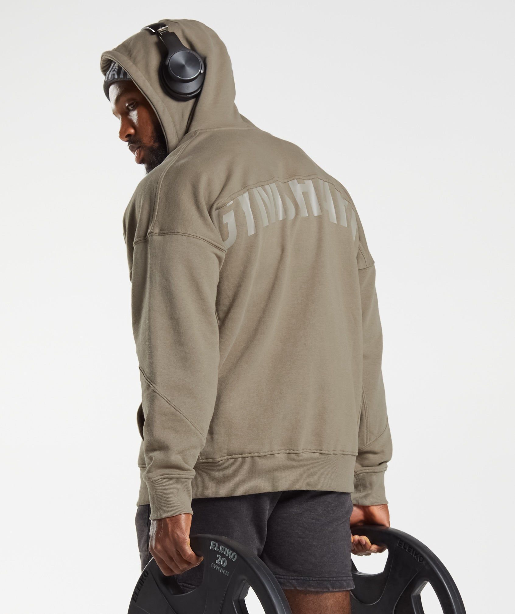 Gymshark Power Zip Hoodie - Earthy Brown sold by Gymshark product image thumbnail 2
