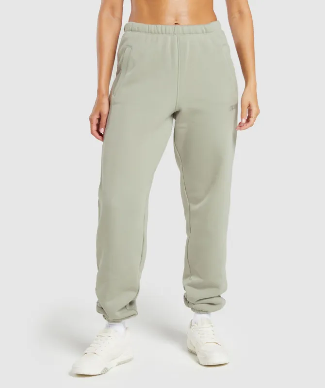 Gymshark Heavyweight Loopback Sweat Joggers - Stone Grey sold by Gymshark