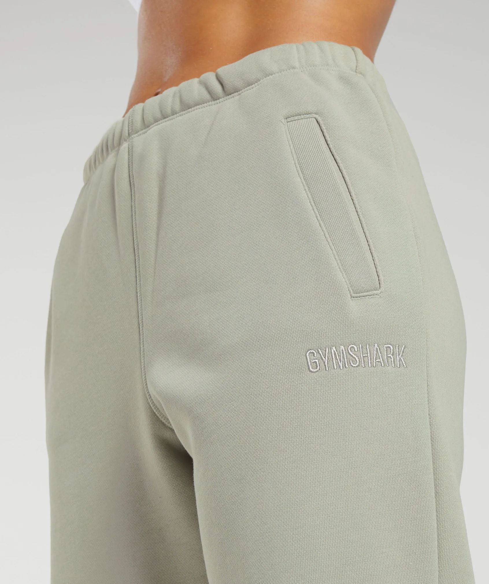 Gymshark Heavyweight Loopback Sweat Joggers - Stone Grey sold by Gymshark product image thumbnail 5