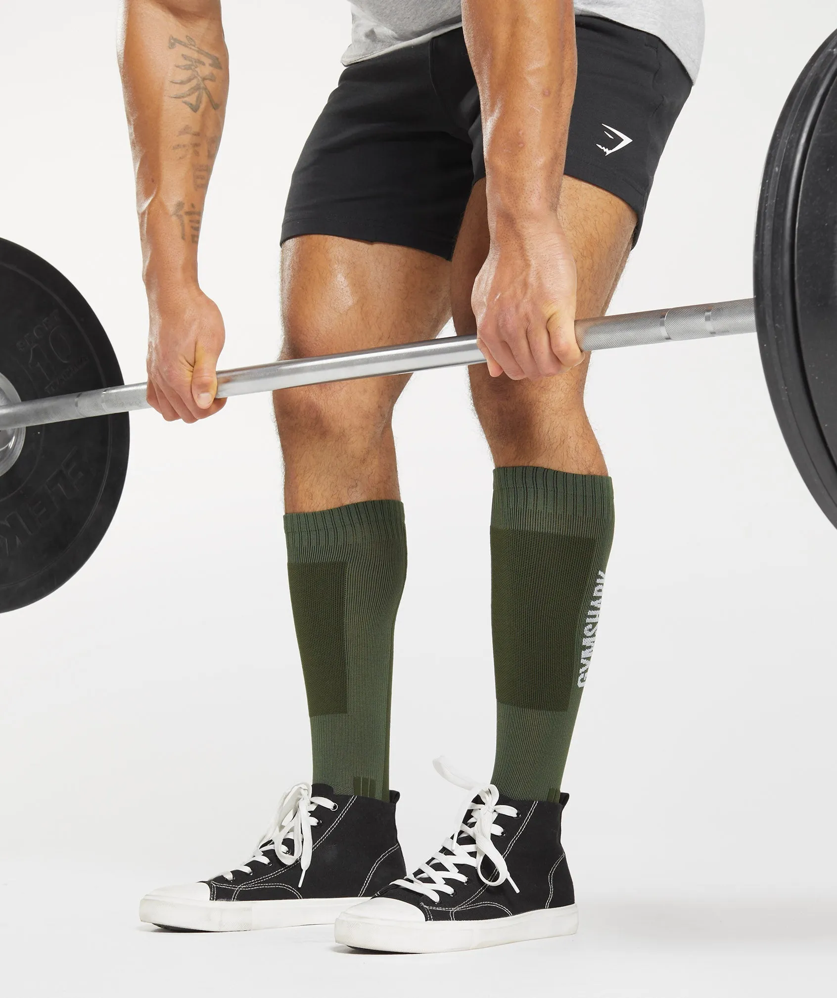 Gymshark Weightlifting Sock - Olive Green sold by Gymshark product image thumbnail 4