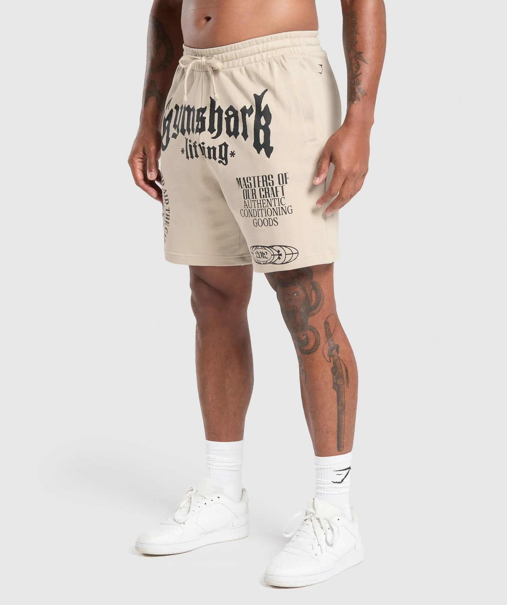 Gymshark Global Lifting Shorts - Pebble Grey sold by Gymshark product image thumbnail 3