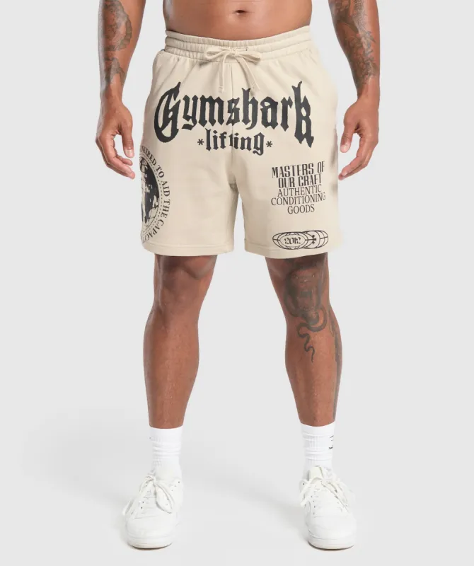Gymshark Global Lifting Shorts - Pebble Grey sold by Gymshark