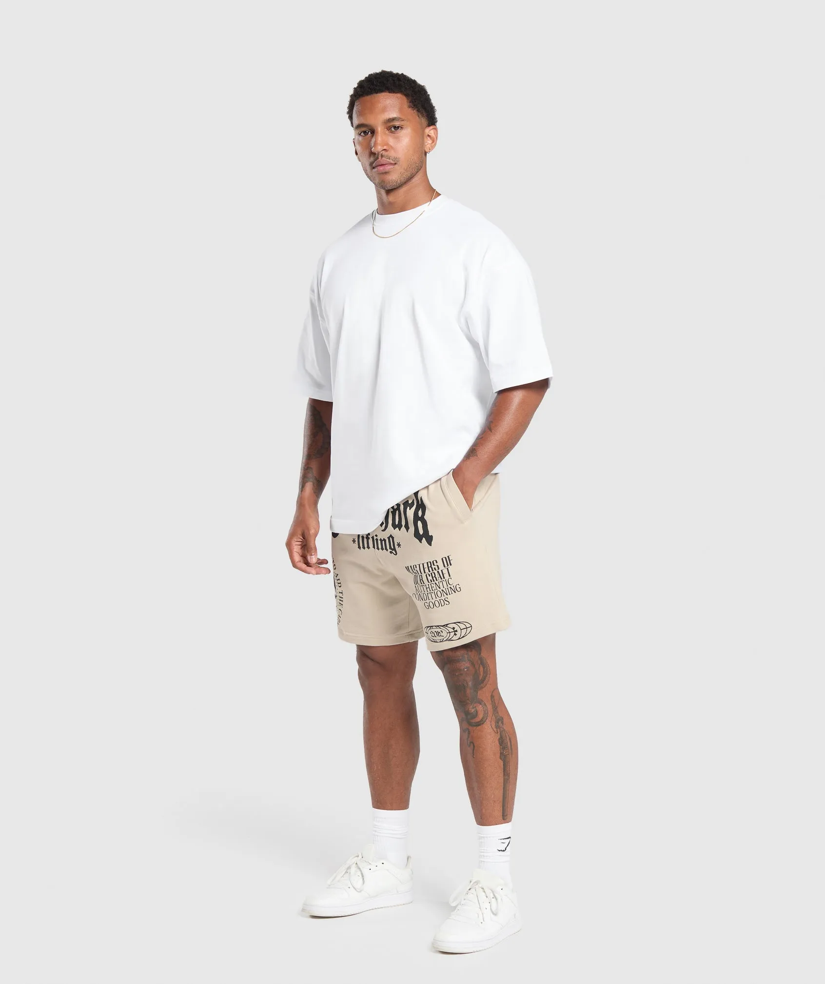 Gymshark Global Lifting Shorts - Pebble Grey sold by Gymshark product image thumbnail 4