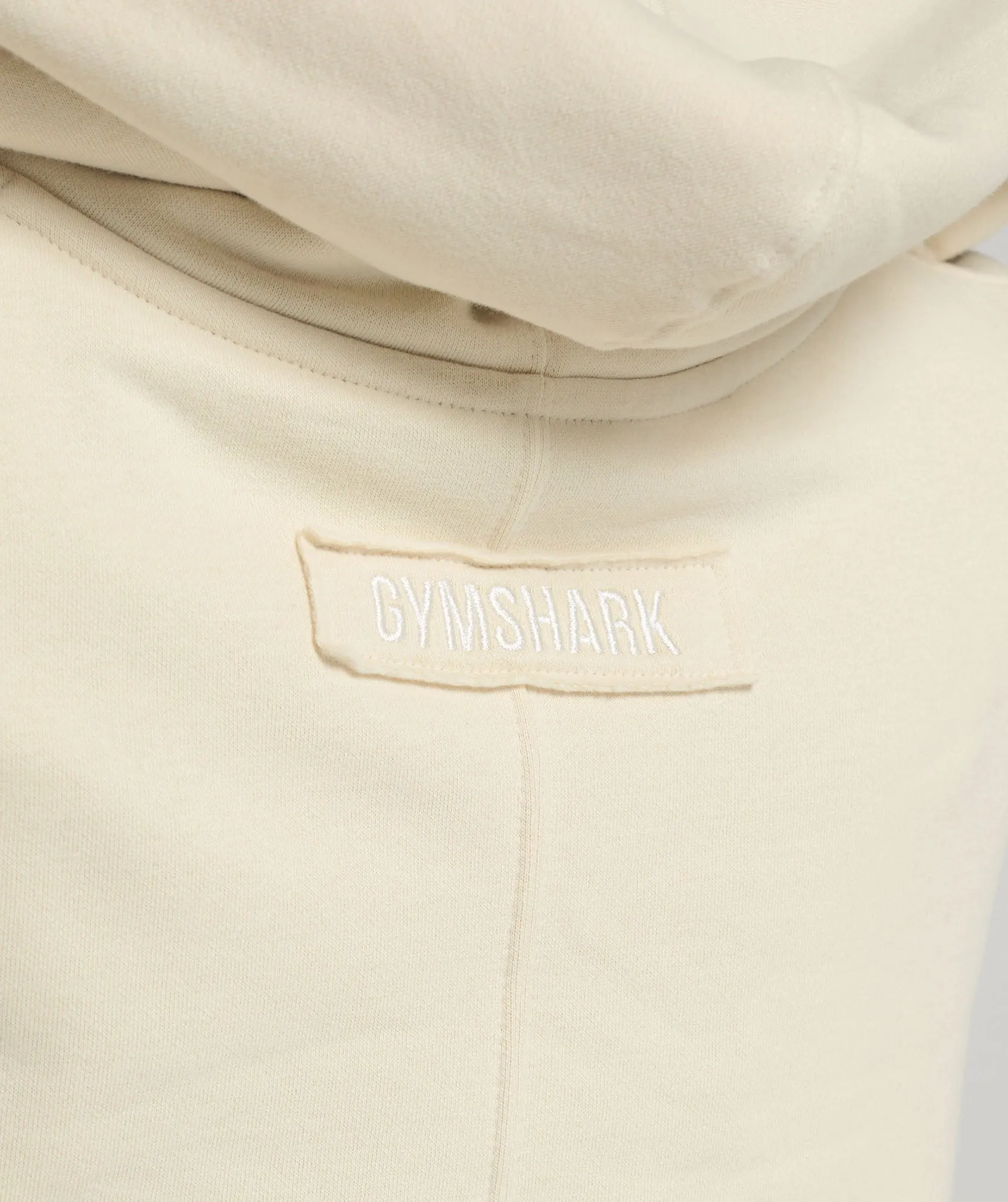 Gymshark Fleece Oversized Hoodie - Ecru White sold by Gymshark product image thumbnail 5