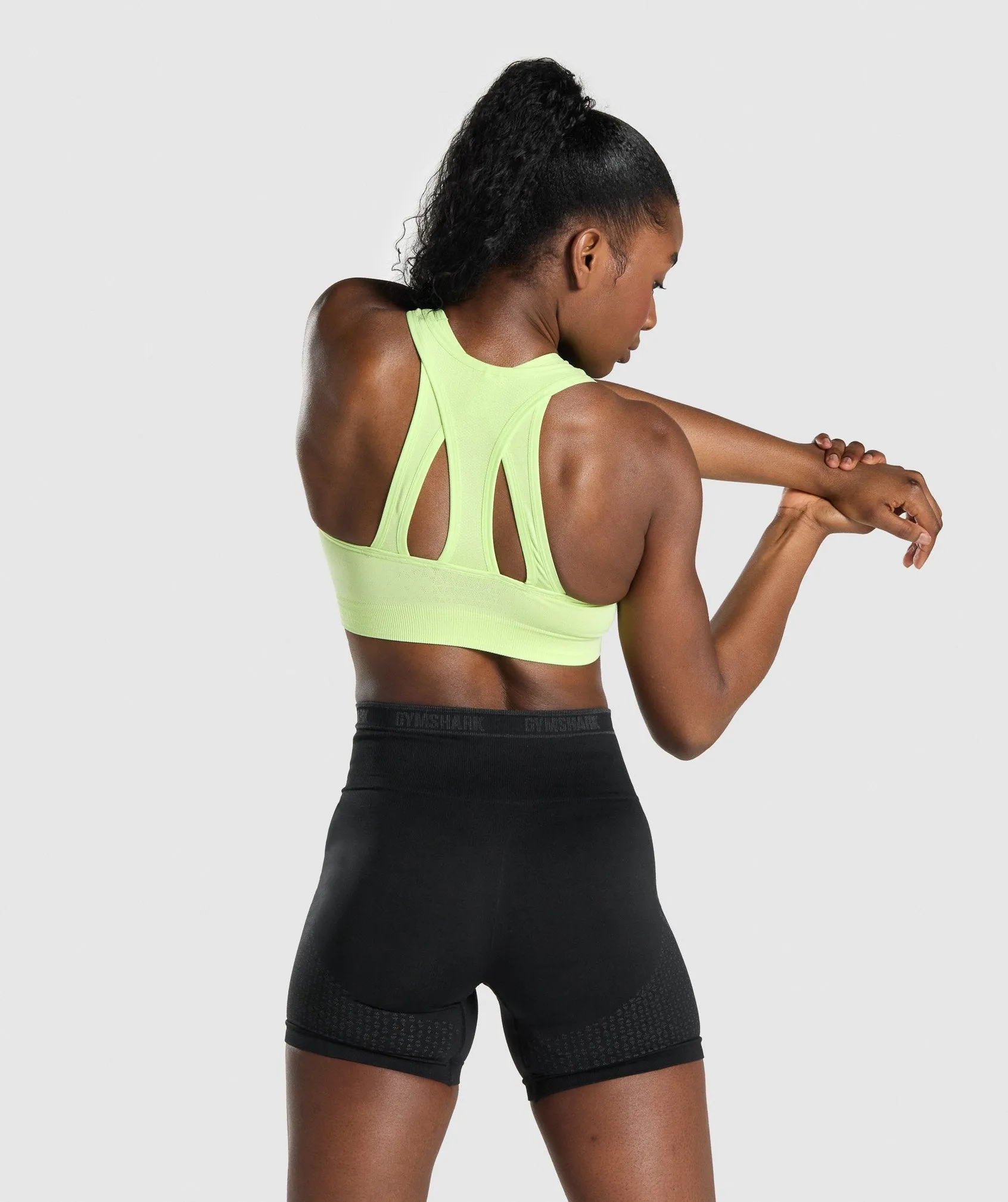 Gymshark Apex Seamless Sports Bra - Green/Light Green sold by Gymshark product image thumbnail 2