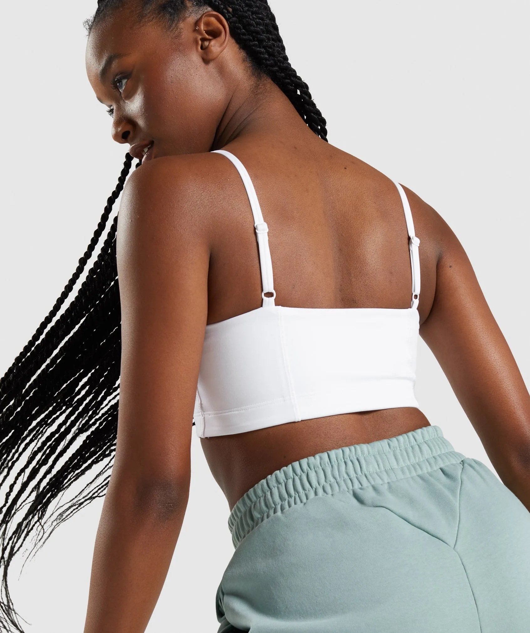 Gymshark Bandeau Sports Bra - White sold by Gymshark product image thumbnail 5