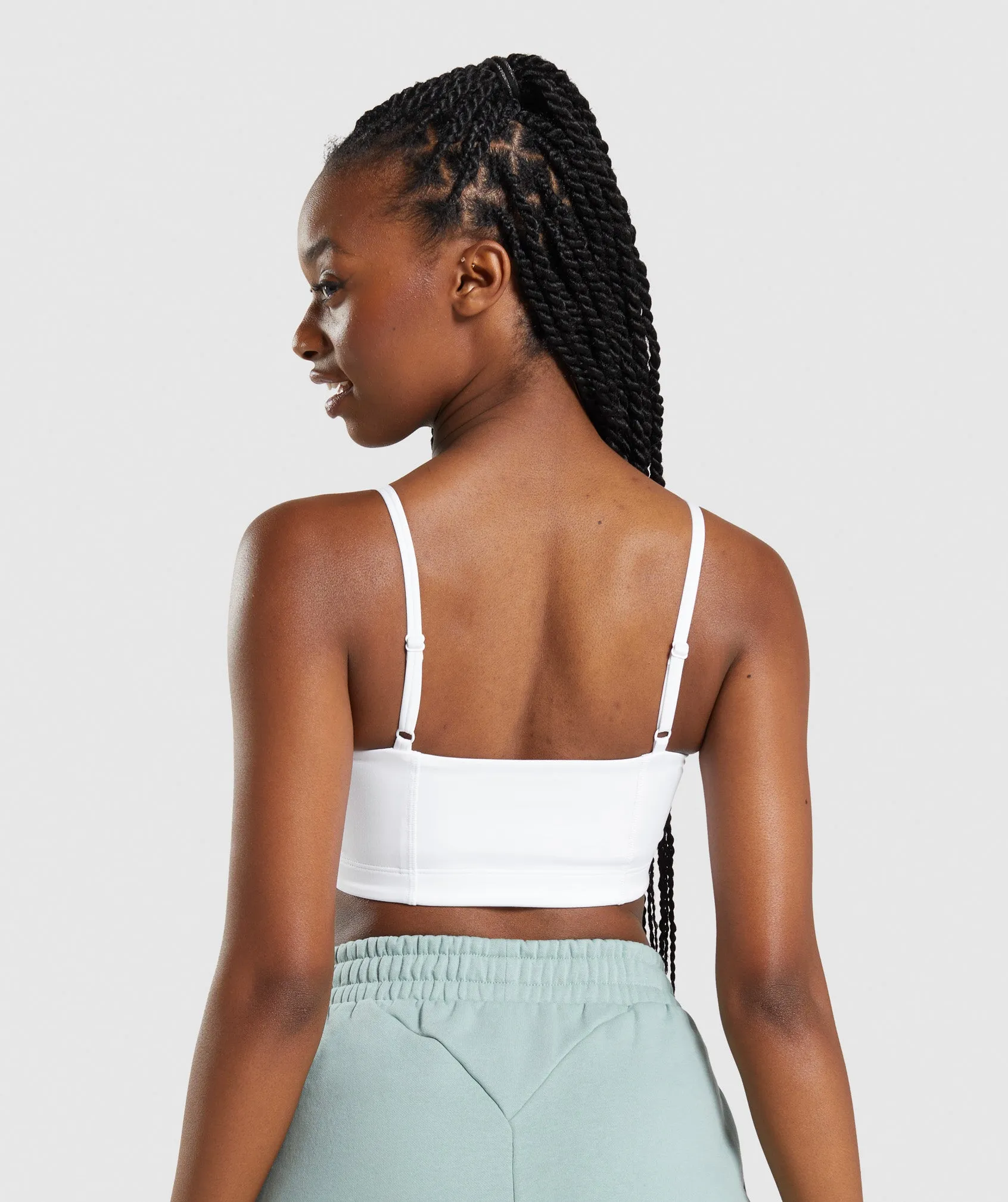 Gymshark Bandeau Sports Bra - White sold by Gymshark product image thumbnail 2