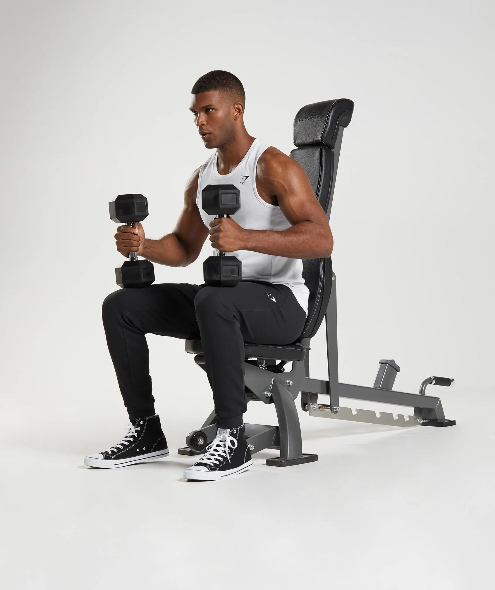 Gymshark React Tank - White sold by Gymshark product image thumbnail 4