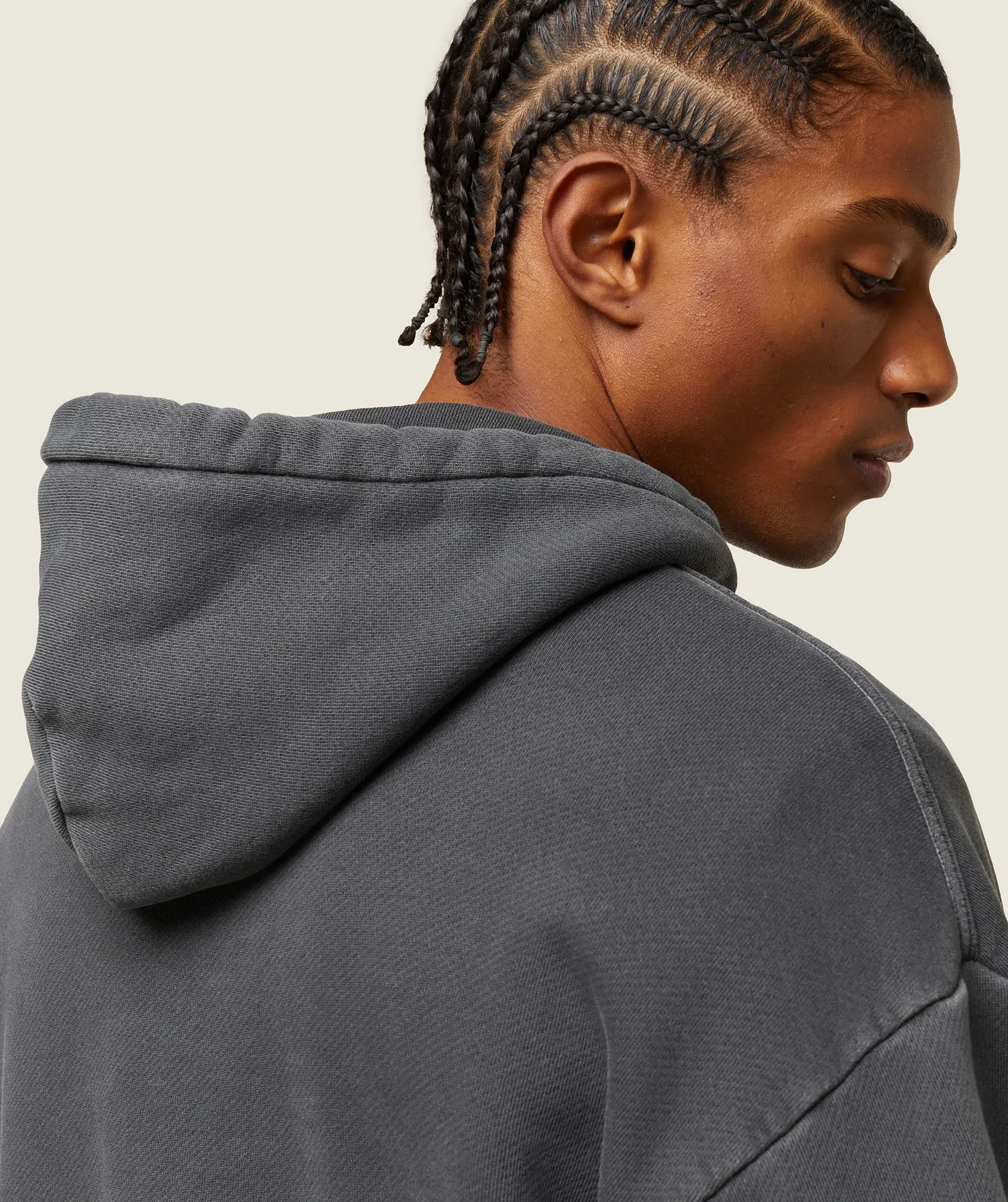 Gymshark everywear Relaxed Hoodie - Washed Black sold by Gymshark product image thumbnail 5