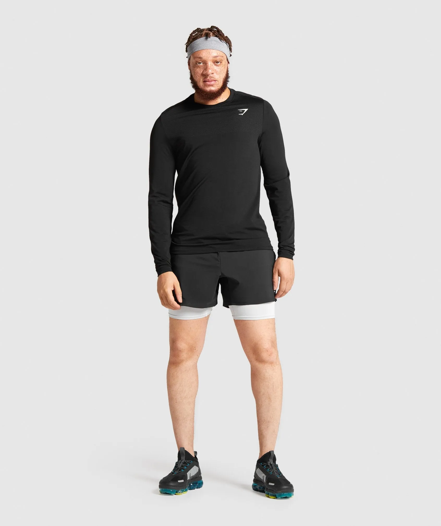 Gymshark Vital Seamless Long Sleeve T-Shirt - Black sold by Gymshark product image thumbnail 4