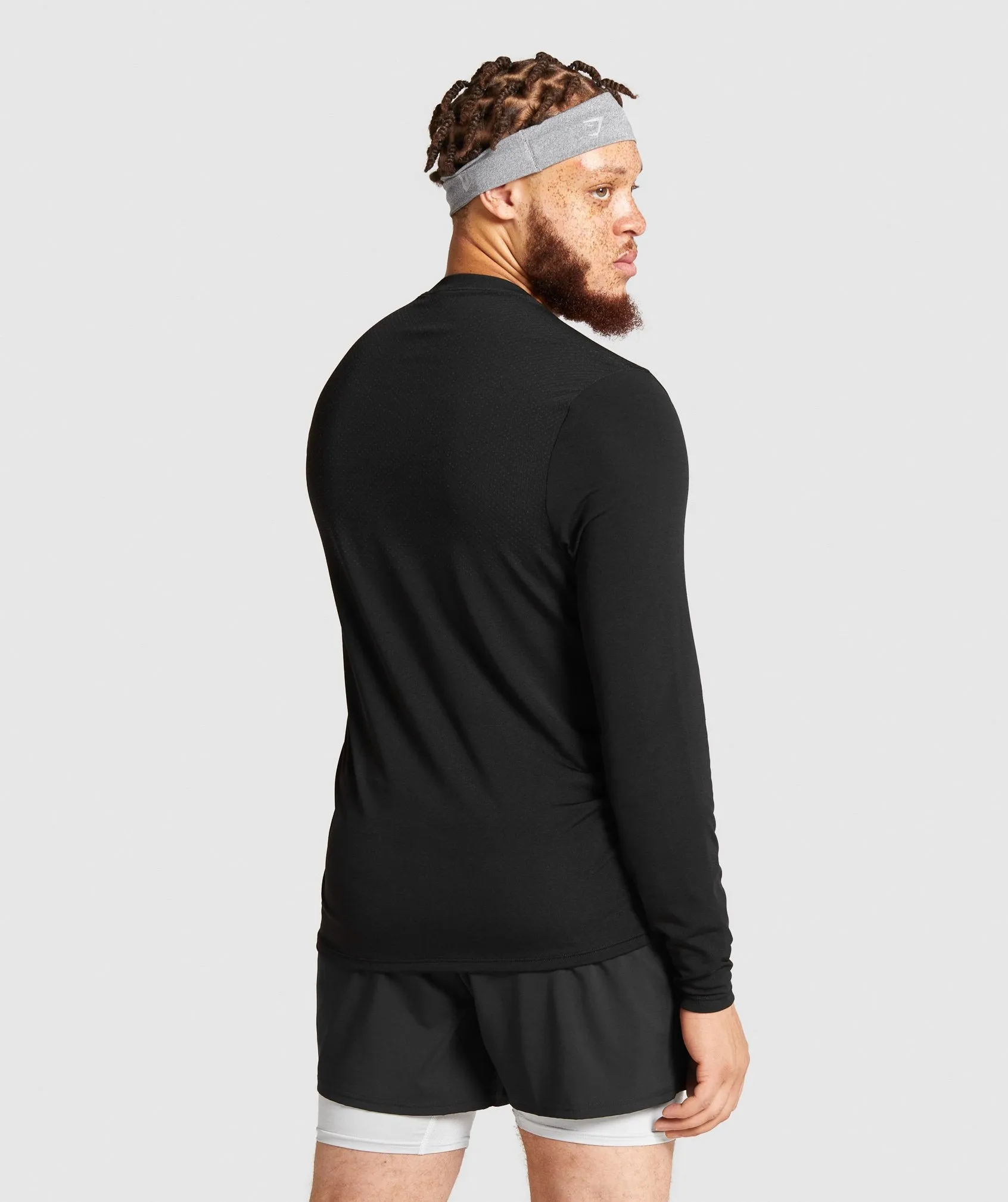Gymshark Vital Seamless Long Sleeve T-Shirt - Black sold by Gymshark product image thumbnail 2