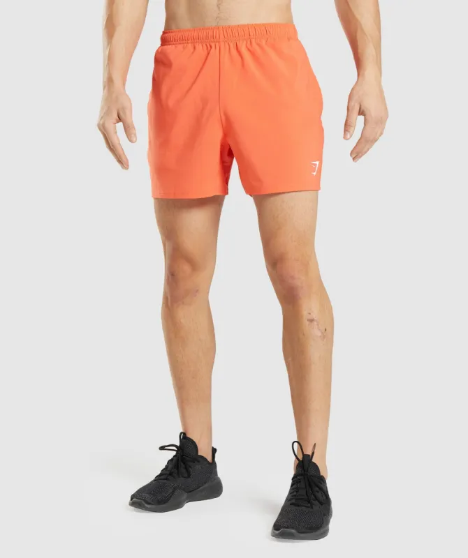 Gymshark Arrival 5" Shorts - Papaya Orange sold by Gymshark