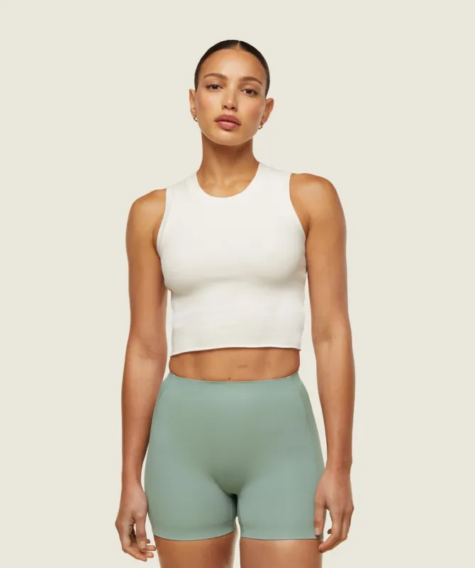 Gymshark everywear Ribbed Body Tank - Soft White sold by Gymshark