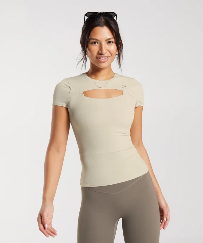 Gymshark Elevate Top - Sandy Brown made by Gymshark