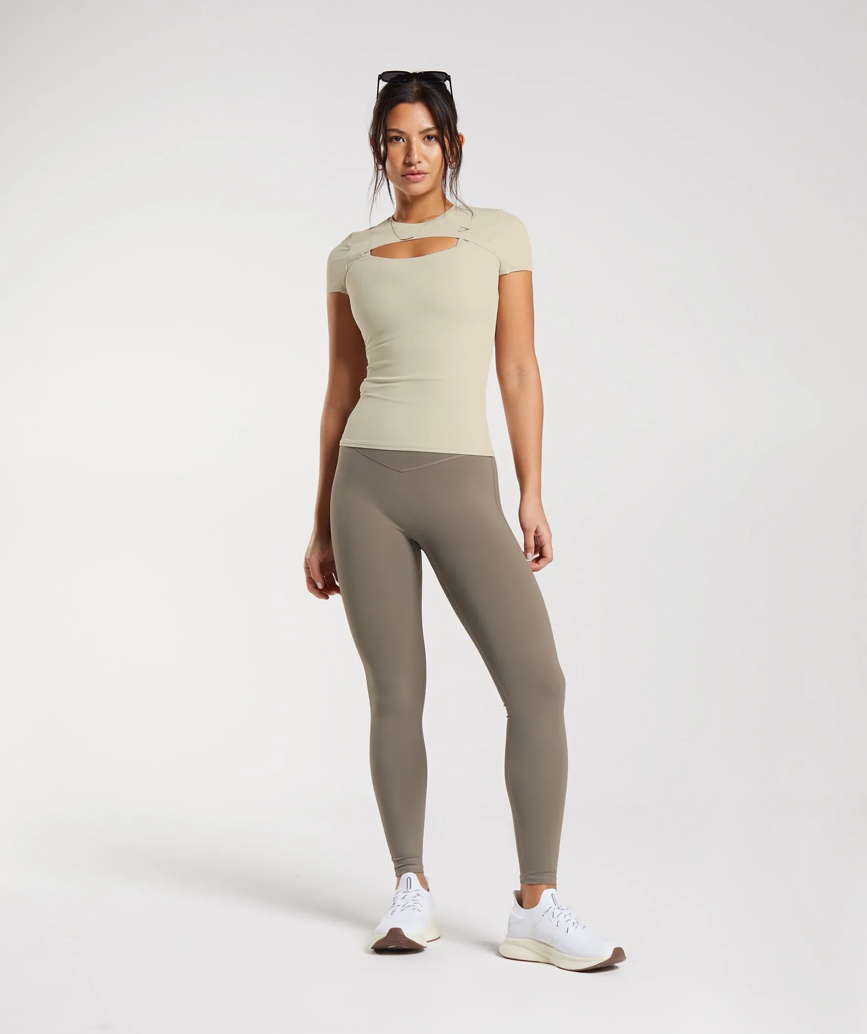 Gymshark Elevate Top - Sandy Brown sold by Gymshark product image thumbnail 4