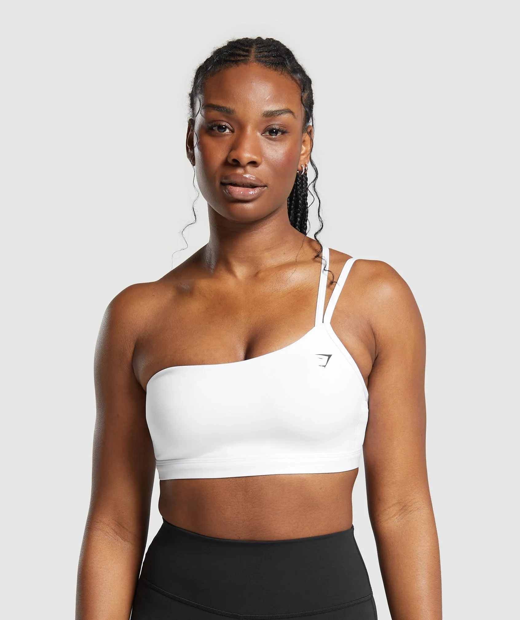 Gymshark One Shoulder Sports Bra - White sold by Gymshark