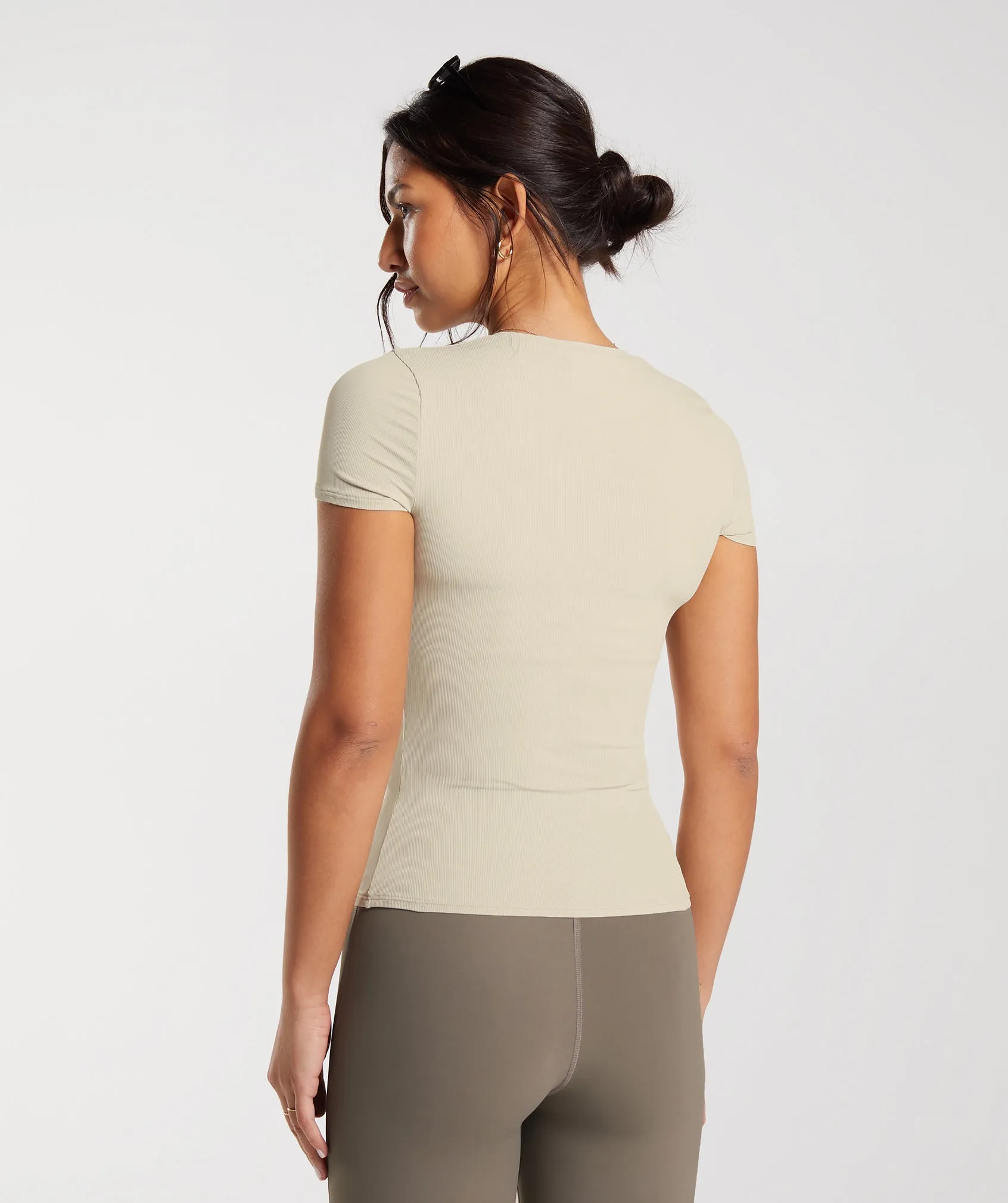 Gymshark Elevate Top - Sandy Brown sold by Gymshark product image thumbnail 2