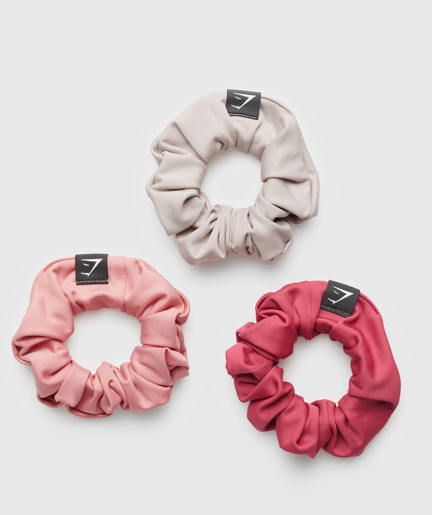 Gymshark Scrunchies 3pk - Vintage Pink/Classic Pink/Stone Pink sold by Gymshark