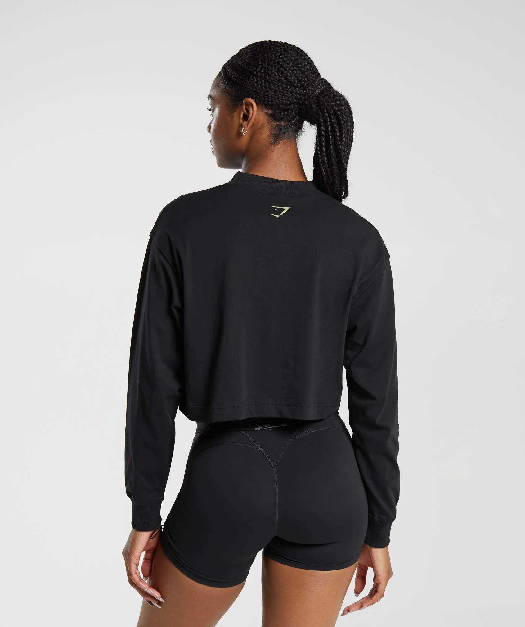 Gymshark Phys Ed Graphic Long Sleeve T-Shirt - Black sold by Gymshark product image thumbnail 2