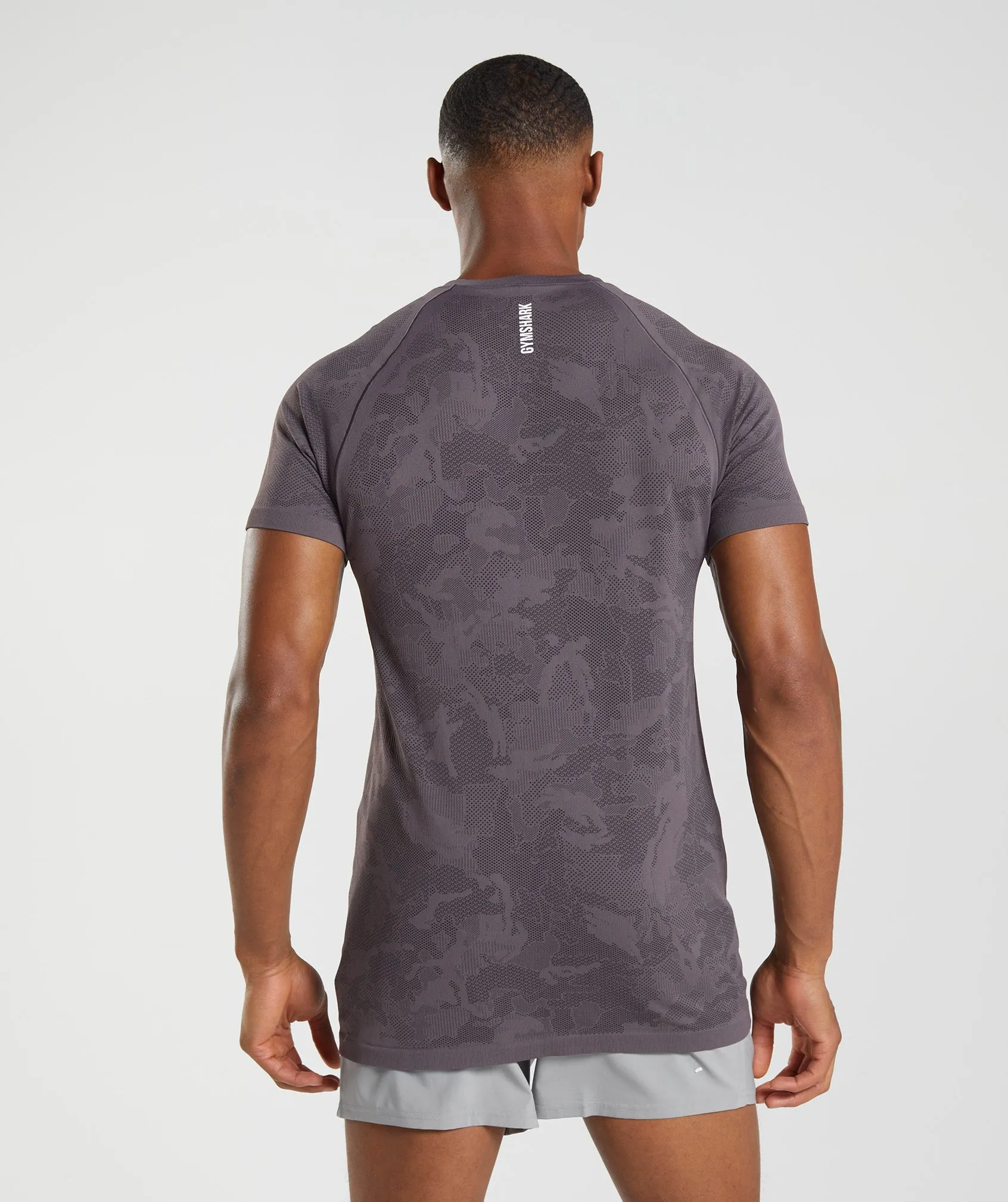 Gymshark Geo Seamless T-Shirt - Musk Lilac/Black sold by Gymshark product image thumbnail 2