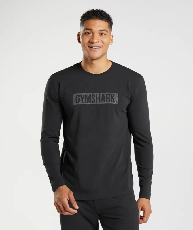 Gymshark Block Long Sleeve T-Shirt - Black sold by Gymshark