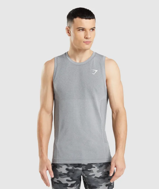 Gymshark Vital Seamless Light Tank - Charcoal Grey Marl sold by Gymshark