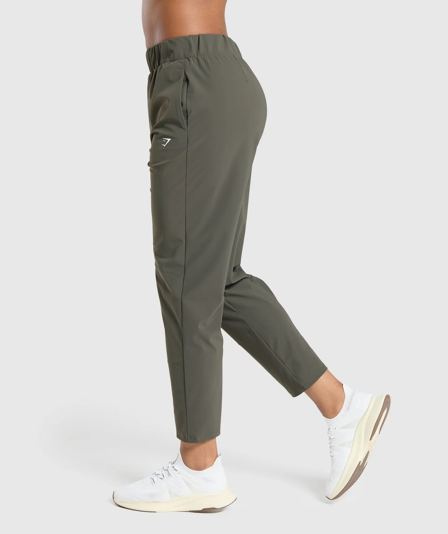 Gymshark Tapered Woven Pants - Strength Green sold by Gymshark product image thumbnail 3