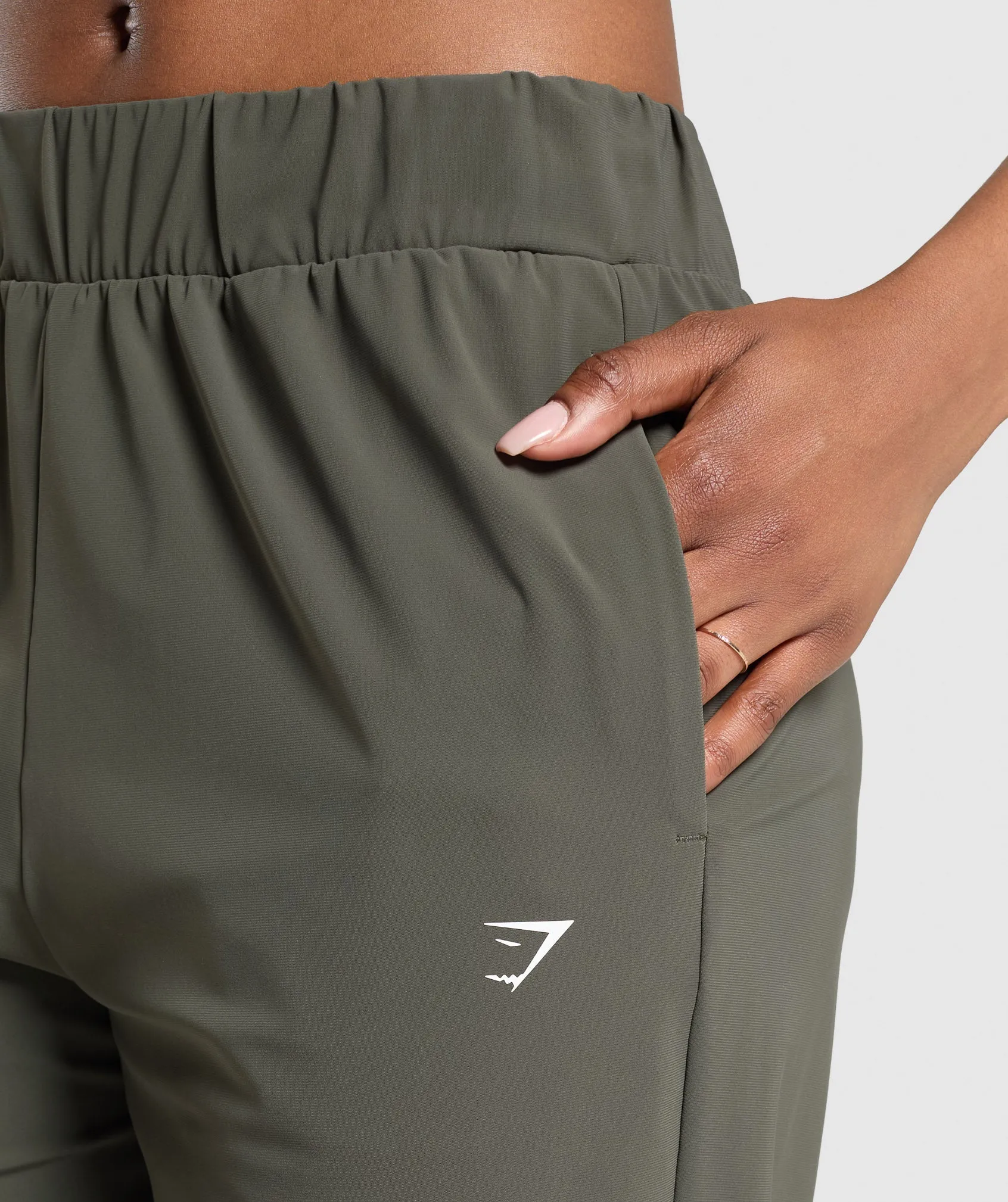 Gymshark Tapered Woven Pants - Strength Green sold by Gymshark product image thumbnail 5