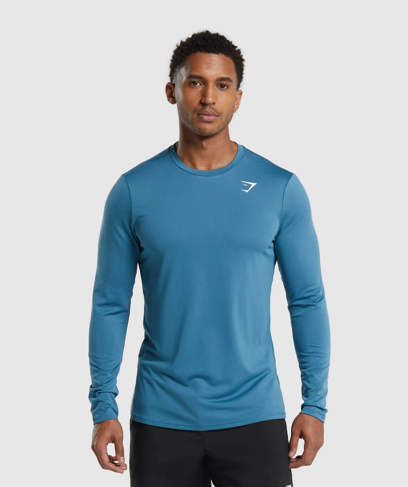 Gymshark Arrival Long Sleeve T-Shirt - Utility Blue sold by Gymshark