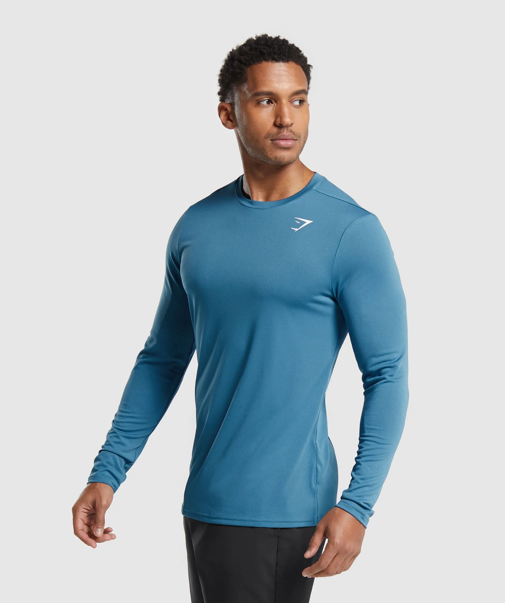 Gymshark Arrival Long Sleeve T-Shirt - Utility Blue sold by Gymshark product image thumbnail 3
