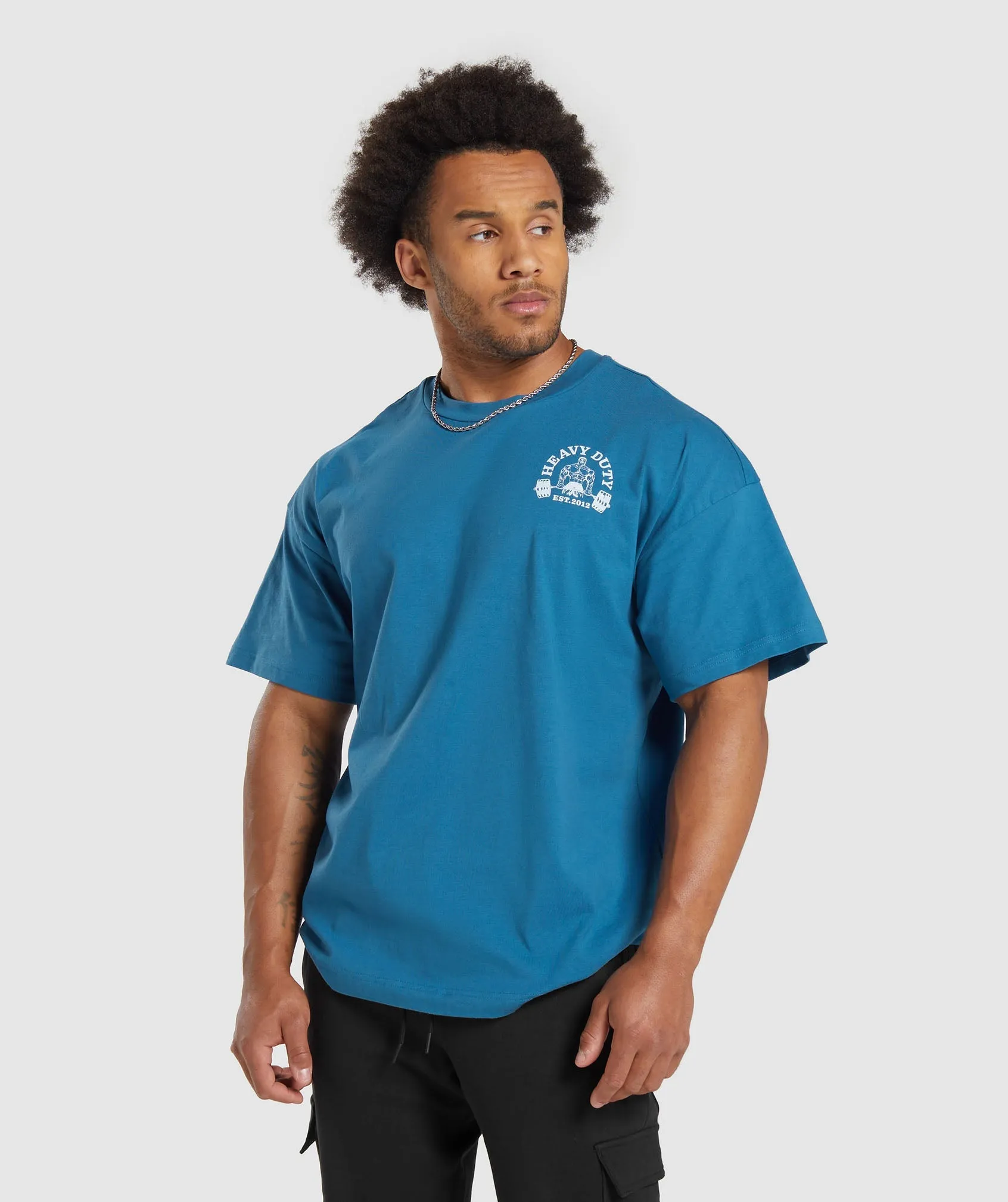 Gymshark Heavy Duty T-Shirt - Core Blue sold by Gymshark product image thumbnail 3