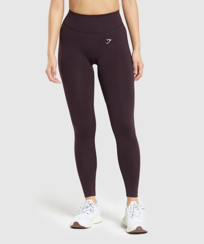 Gymshark Apex Limit Seamless Leggings - Plum Brown sold by Gymshark