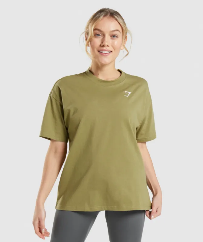 Gymshark Training Oversized T-Shirt - Griffin Green sold by Gymshark