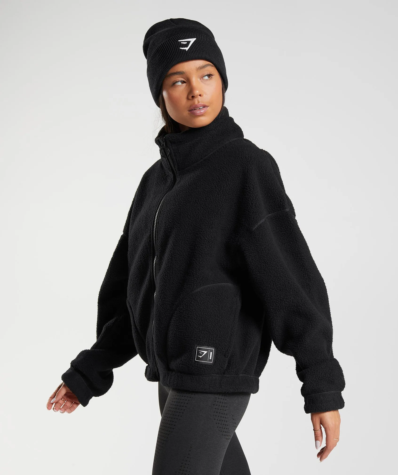 Gymshark Sherpa Jacket - Black sold by Gymshark product image thumbnail 3
