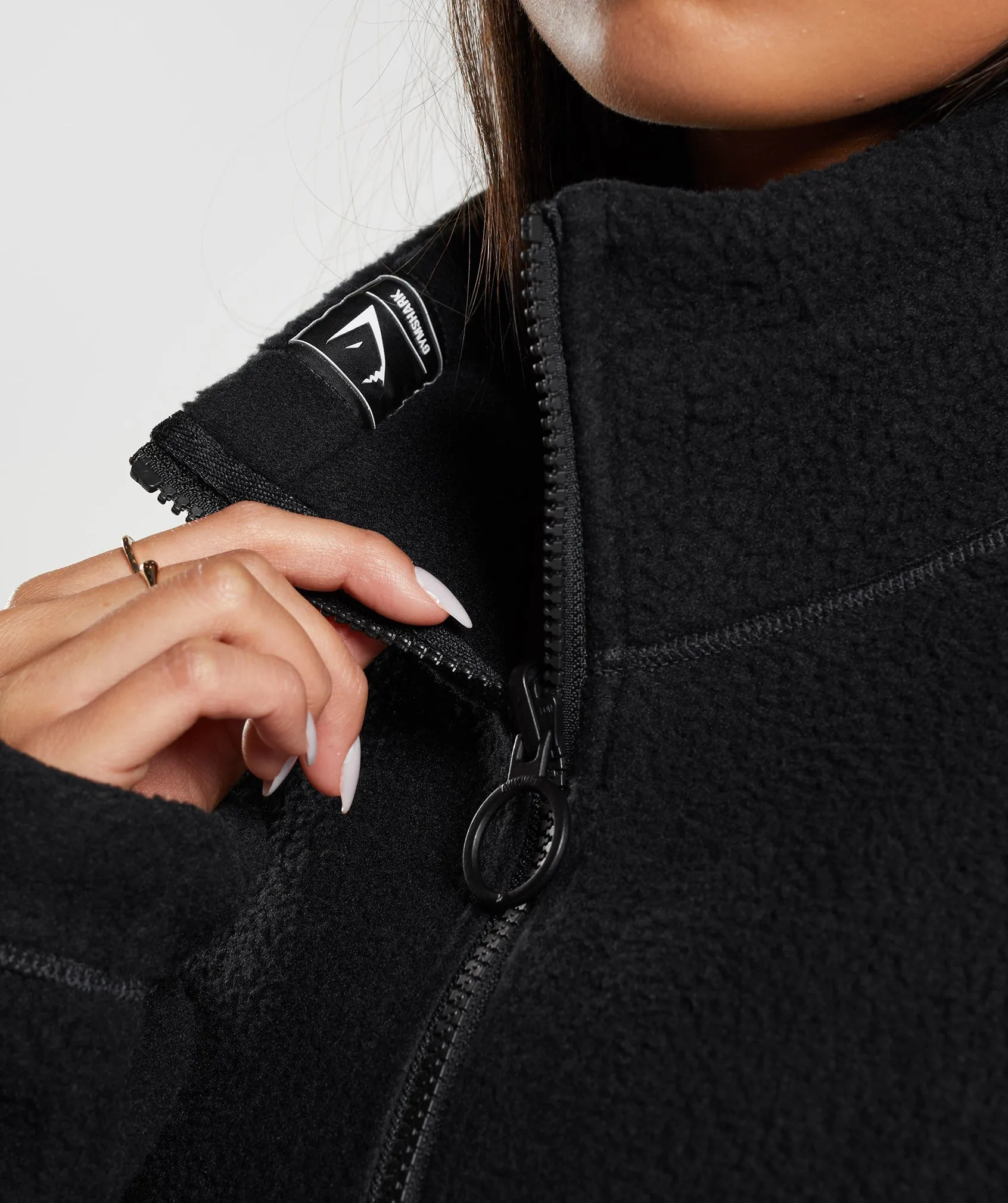 Gymshark Sherpa Jacket - Black sold by Gymshark product image thumbnail 5