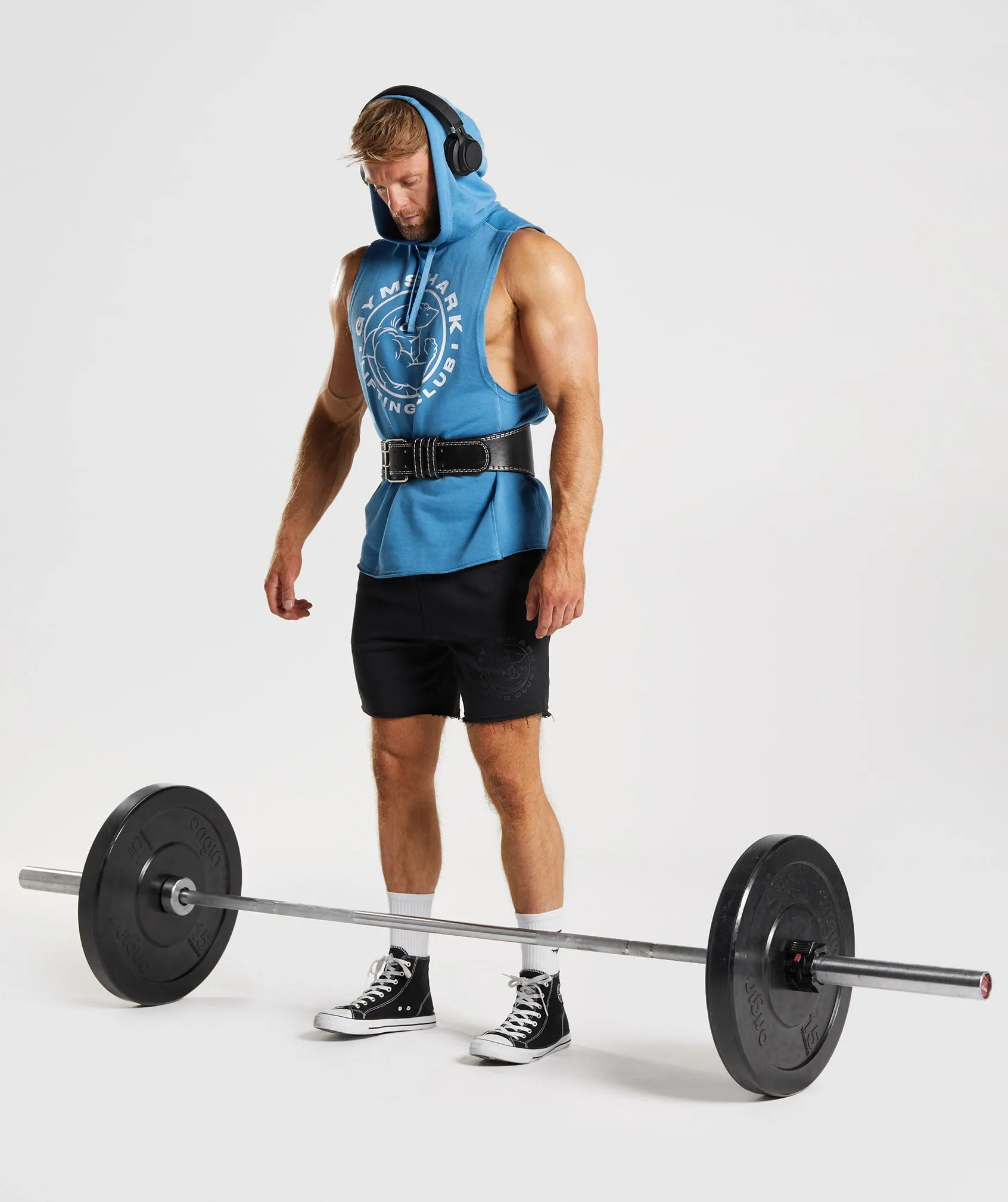 Gymshark Legacy Drop Arm Hoodie - Coastal Blue sold by Gymshark product image thumbnail 4