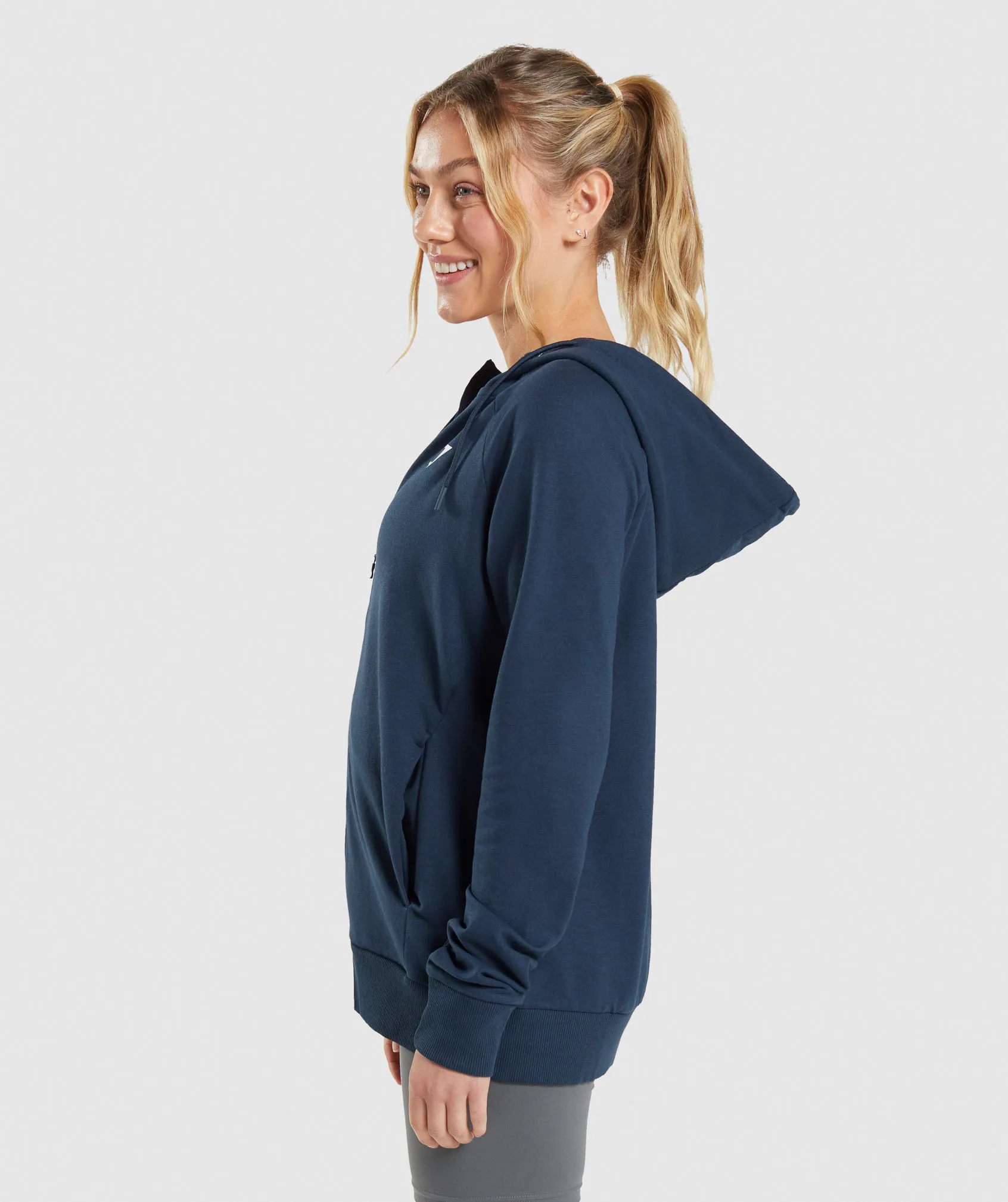 Gymshark Training Zip Hoodie - Navy sold by Gymshark product image thumbnail 3