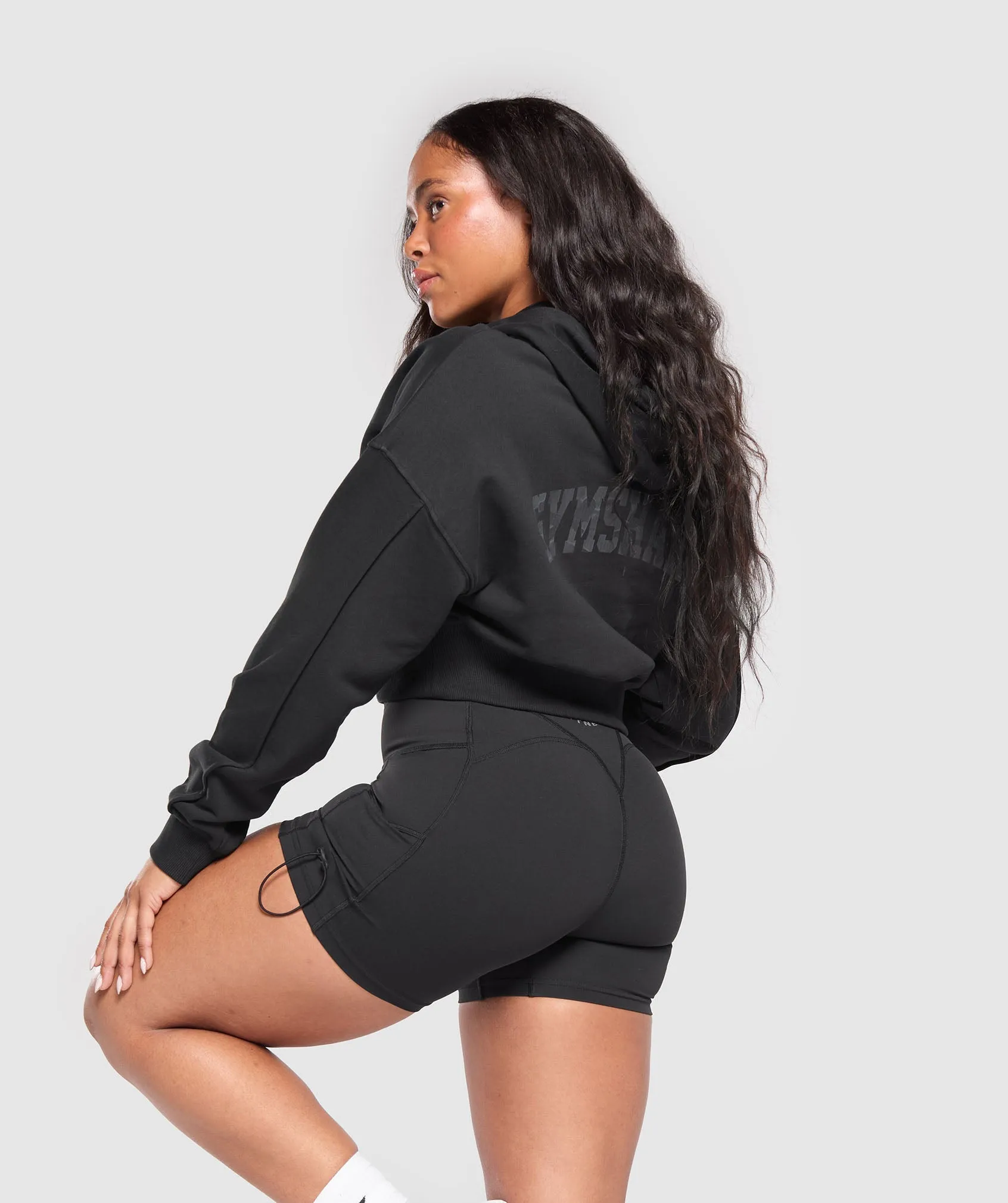 Gymshark Adapt Camo Graphic Hoodie - Black sold by Gymshark product image thumbnail 3