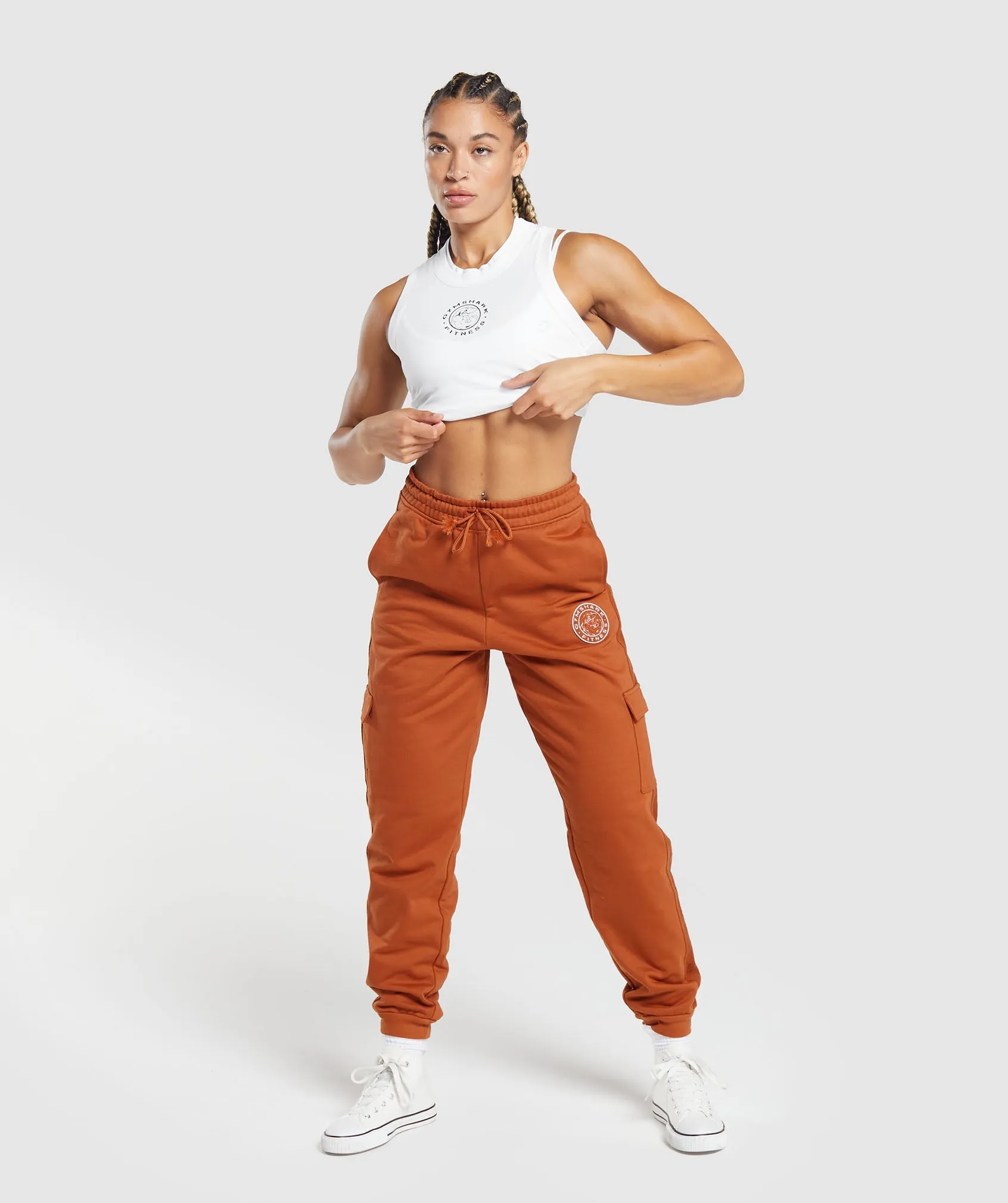 Gymshark Legacy Joggers - Nutmeg Orange sold by Gymshark product image thumbnail 4