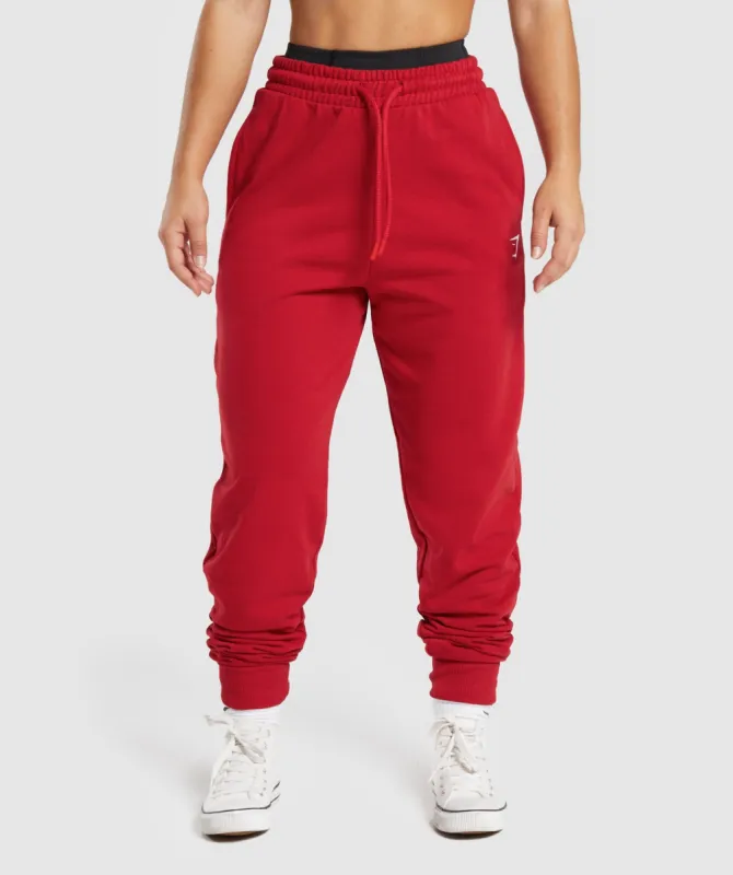 GS Power Joggers - Red sold by Gymshark