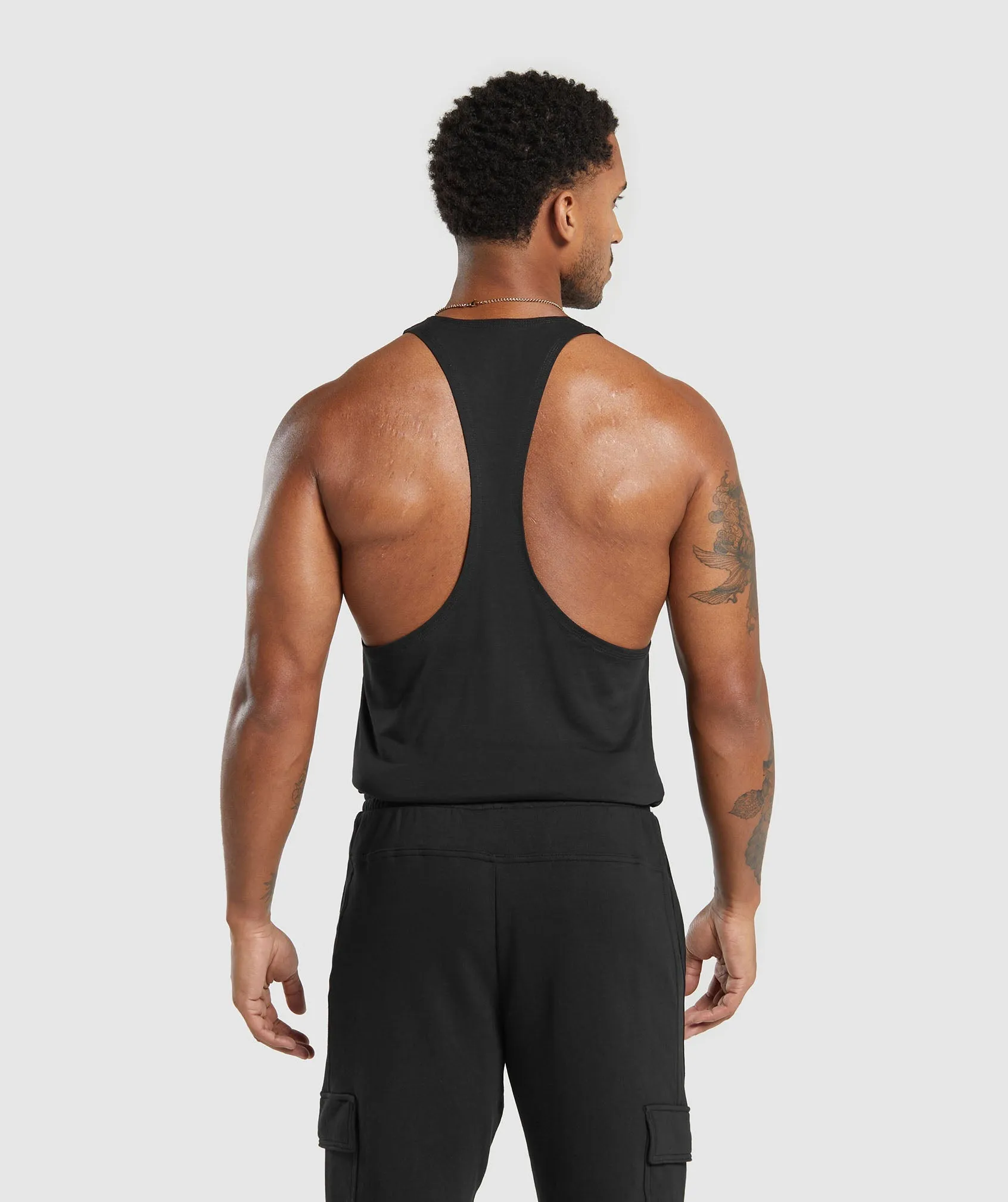 Gymshark Legacy Stringer - Black sold by Gymshark product image thumbnail 3