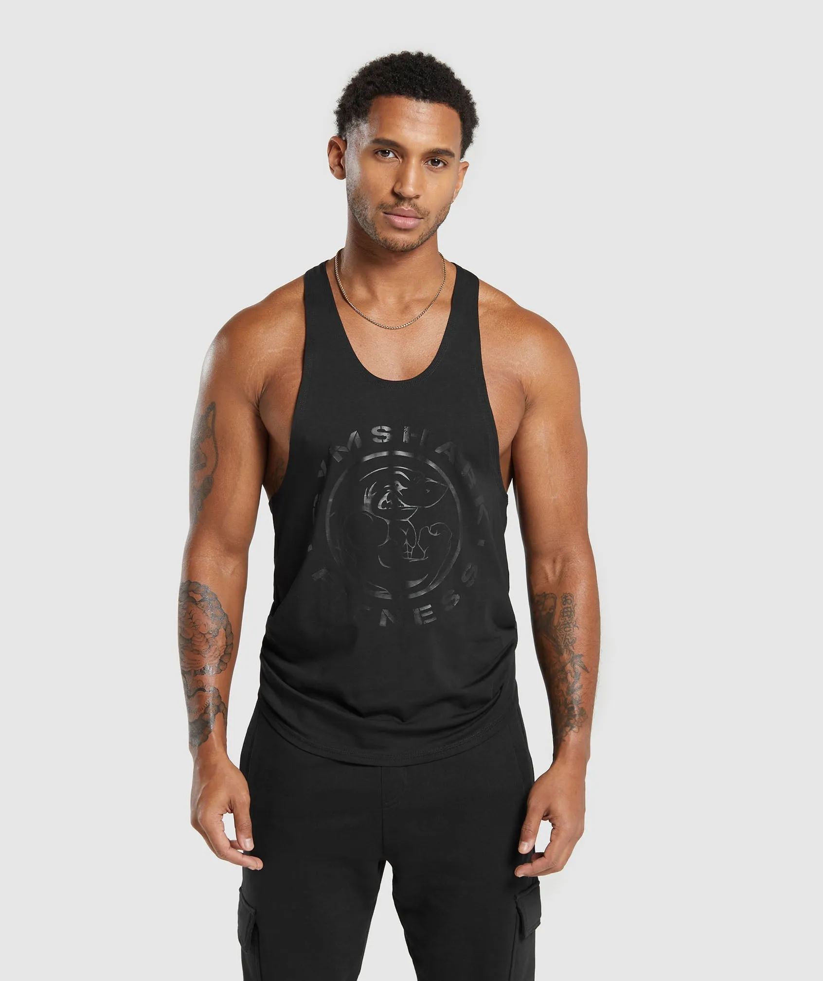 Gymshark Legacy Stringer - Black sold by Gymshark product image thumbnail 2