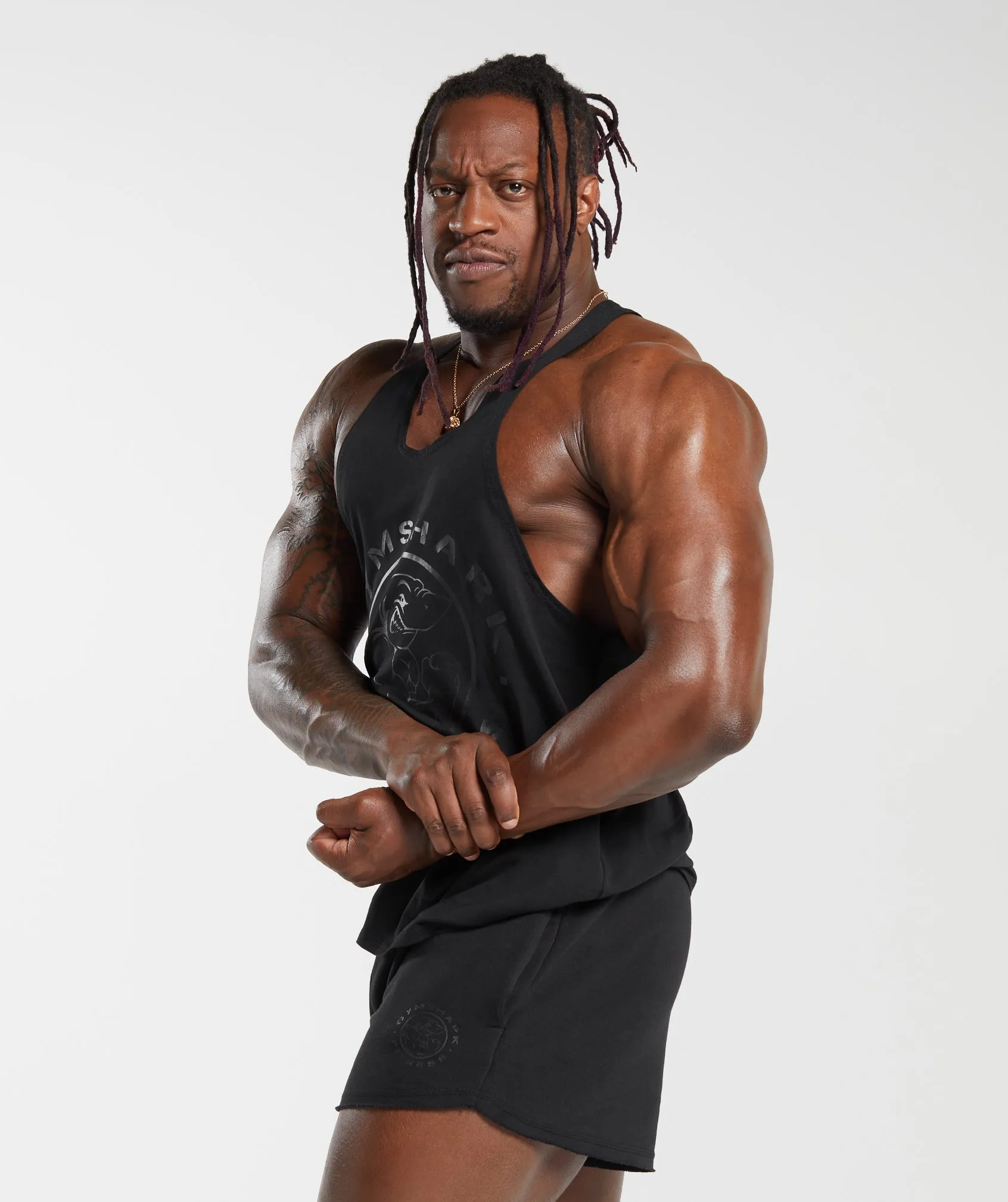 Gymshark Legacy Stringer - Black sold by Gymshark product image thumbnail 5