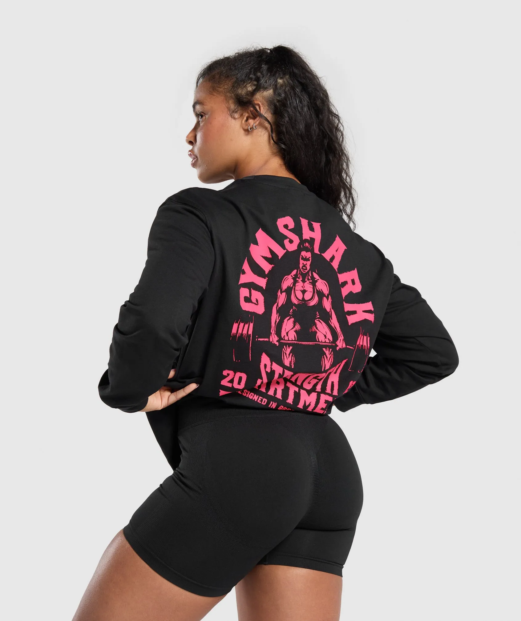 Gymshark Strength Department Graphic Top - Black sold by Gymshark product image thumbnail 4