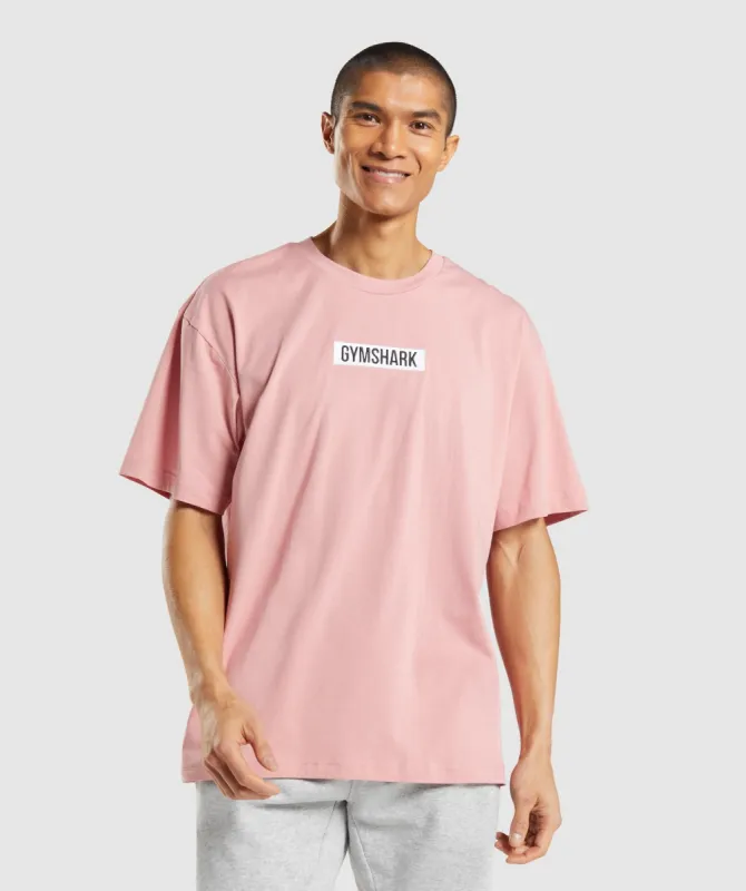 Gymshark Central Oversized T-Shirt - Pink sold by Gymshark